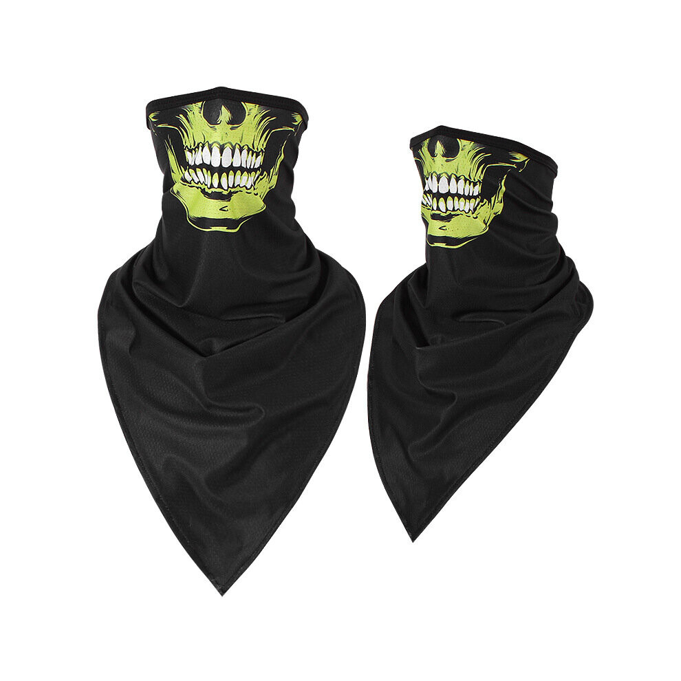 Winter Triangle Scarf Balaclava Motorcycle Face Shield Breathable Face Mask Motorcycle Windproof Bandana Scarf Snowboard Multicoloured 885656769514