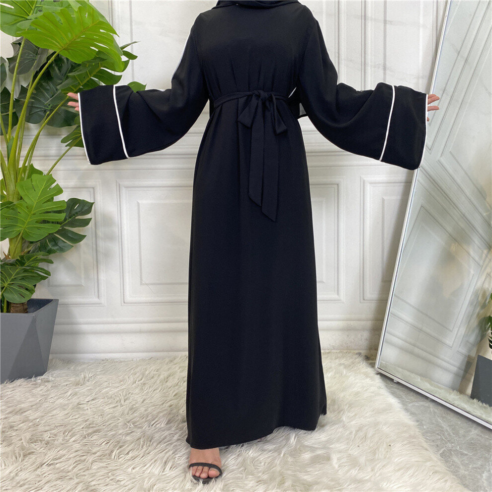 Eid Nida Fabric Dubai Abaya Muslim for Women Hijab Dress A-Line Maxi Robe Caftan Kaftan Modest Clothing Sell-image-OPC-PBQQ5ZM-NEW