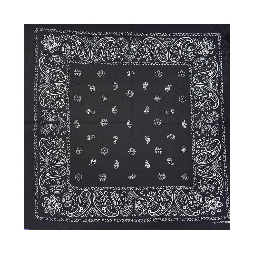 Women Foulard Solid Hip Hop Cotton Bandana Square Scarf Cashew Headband Scarf Paisley Neckband For Men/Boys/Girls-image-OPC-PBQQ8WD-NEW