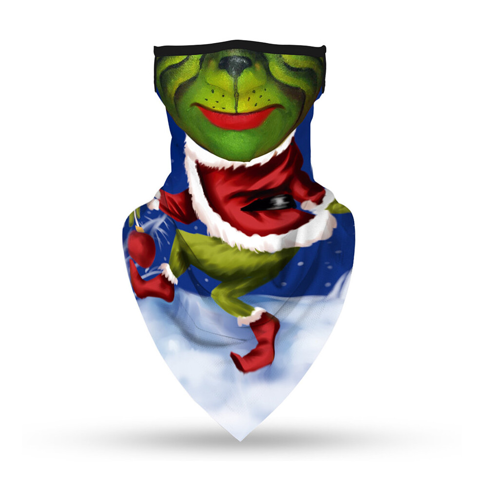 Outdoor Windproof Triangle Face Shield Breathable Bandana Scarf Cycling Neck Gaiter Cover Solid Green Triangle Scarves 885657890545