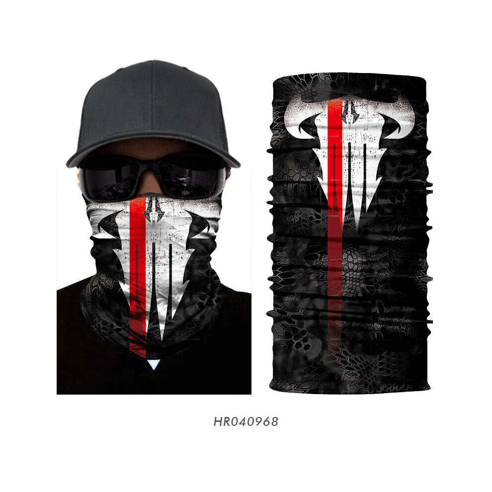 Seamless Scarves Magic Headband Skull Ghost Clown Neck Cover Gaiter Headwear Halloween Bandana Uv Protection Biker Mask Scarf Multicoloured 885657888924
