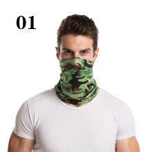Military Hiking Scarves Men Polyester Breathable Collar Windproof Anti UV Neck Cover Face Mask Fishing Cycling Bandana