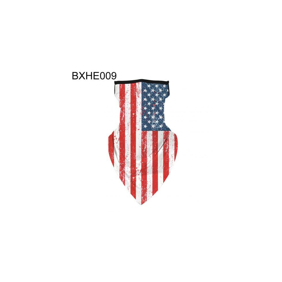 American Flag Starry Sky Print Outdoor Anti-Sun Dustproof Neck Gaiter Face Cover Uv Protection Camouflage Bandana Face Mask 885657891276
