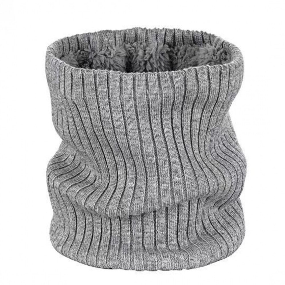 Solid Cashmere Plush Warm Winter Ring Scarf Women Men Knitted Full Face Mask Ring Neck Scarves Scarf Thick Muffler-image-OPC-PBQQ9Q2-NEW