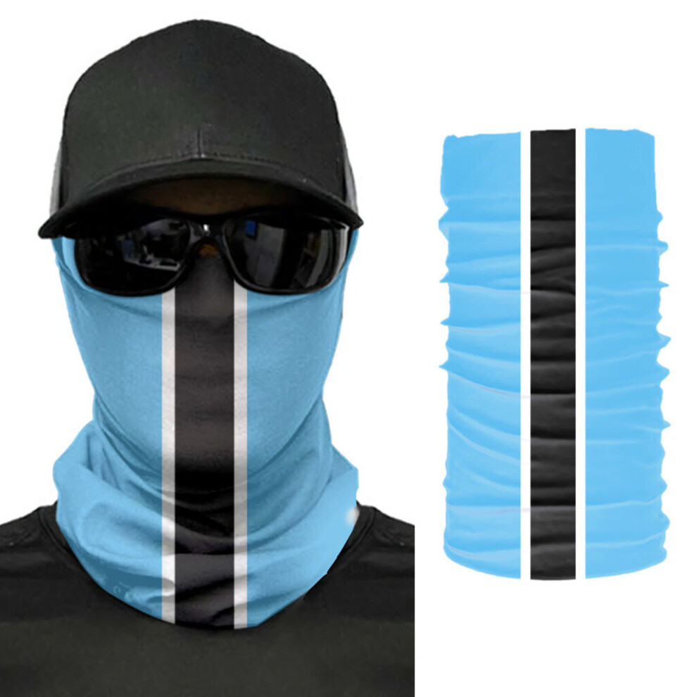 Botswana Flag Scarf Neck Face Mask Unisex Neck Warmer Seamless Bandana Headwear Cycling Hiking 885657893744