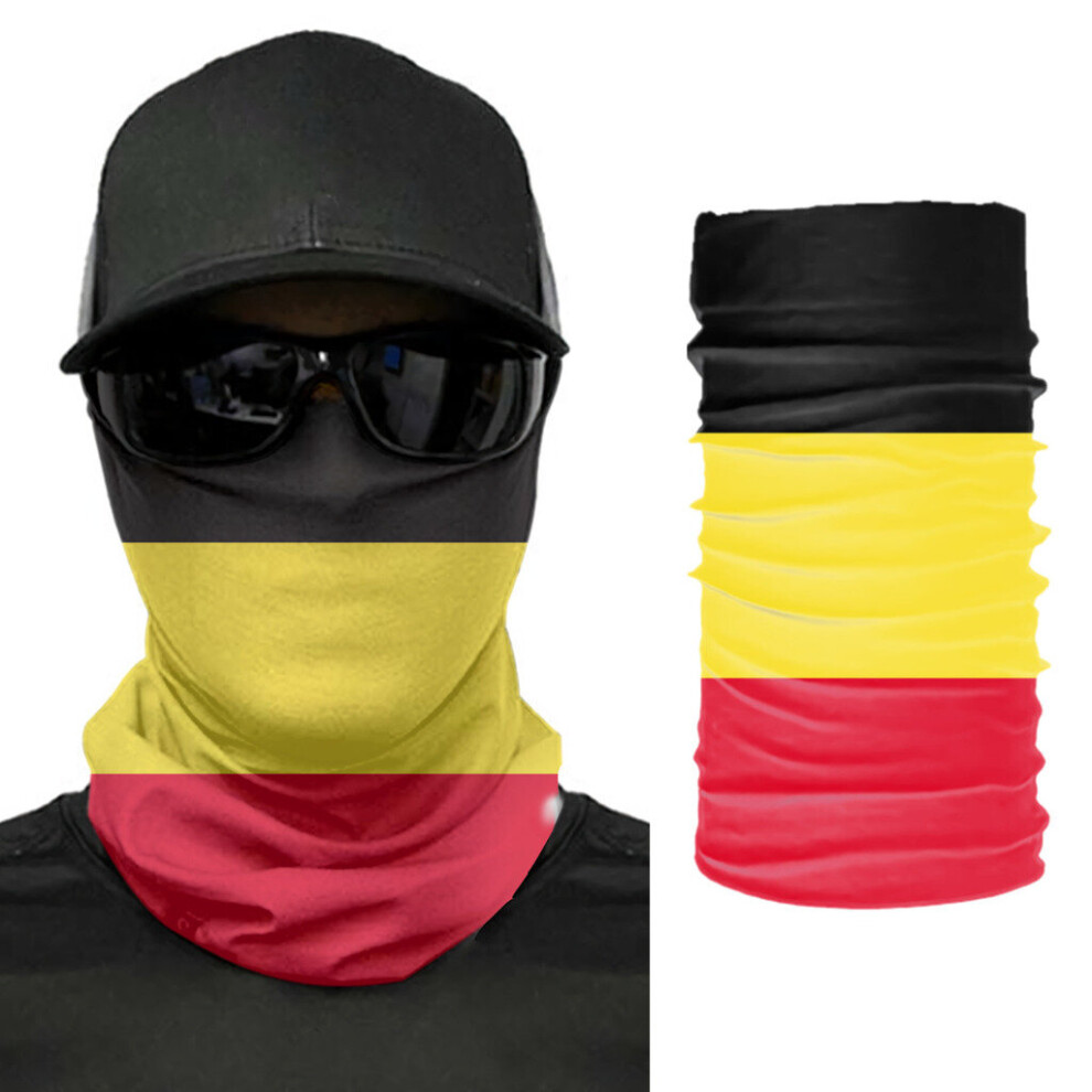 Belgium Flag Scarf Neck Face Mask Unisex Neck Warmer Seamless Bandana Headwear Cycling Hiking 885657893812