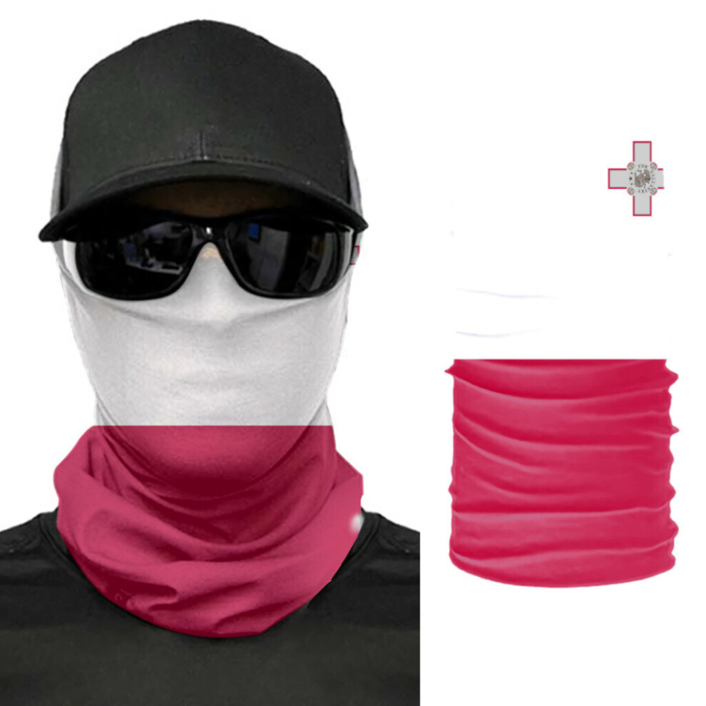Malta Flag Scarf Neck Face Mask Unisex Neck Warmer Seamless Bandana Headwear Cycling Hiking 885657893881