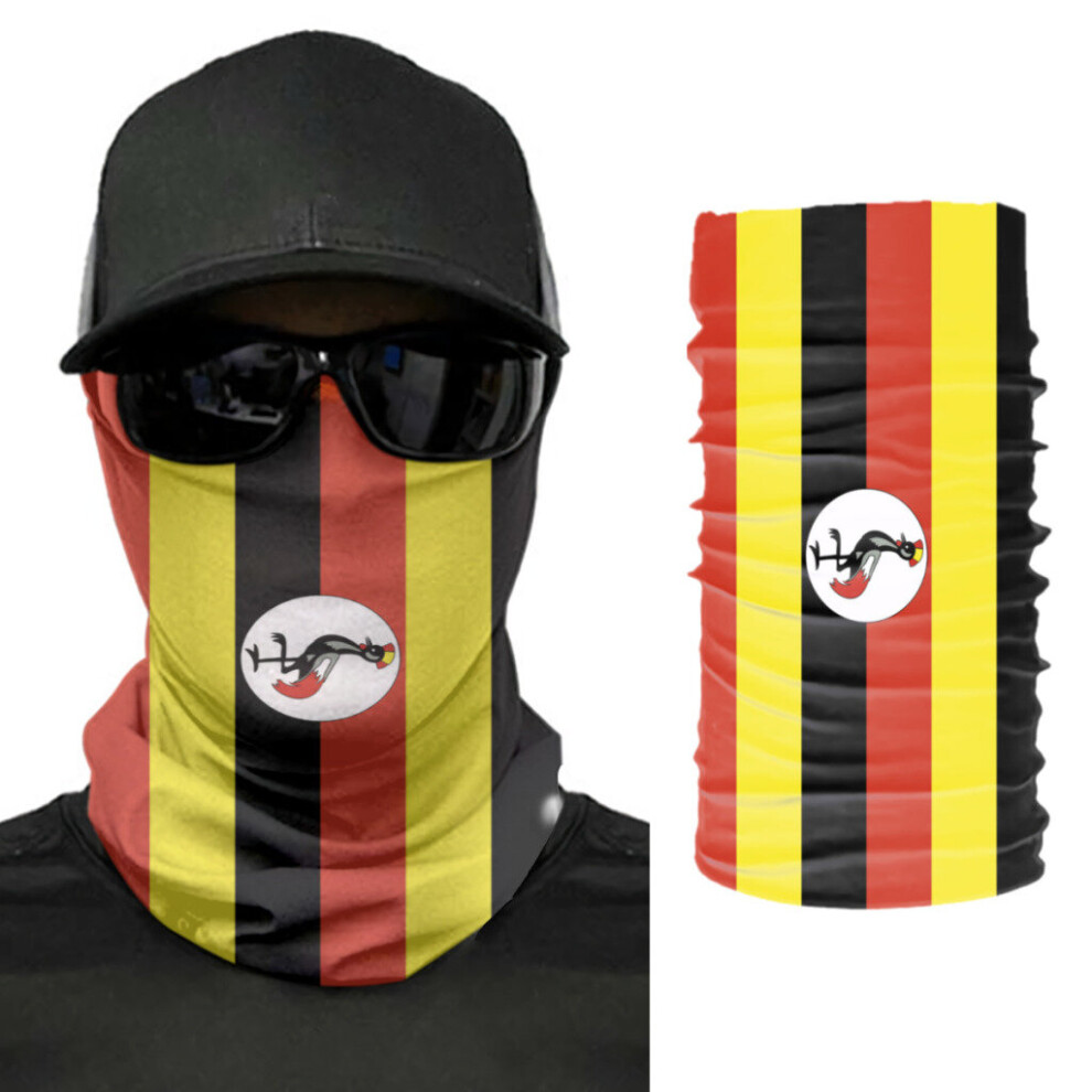 Uganda Flag Scarf Neck Face Mask Unisex Neck Warmer Seamless Bandana Headwear Cycling Hiking 885657894482