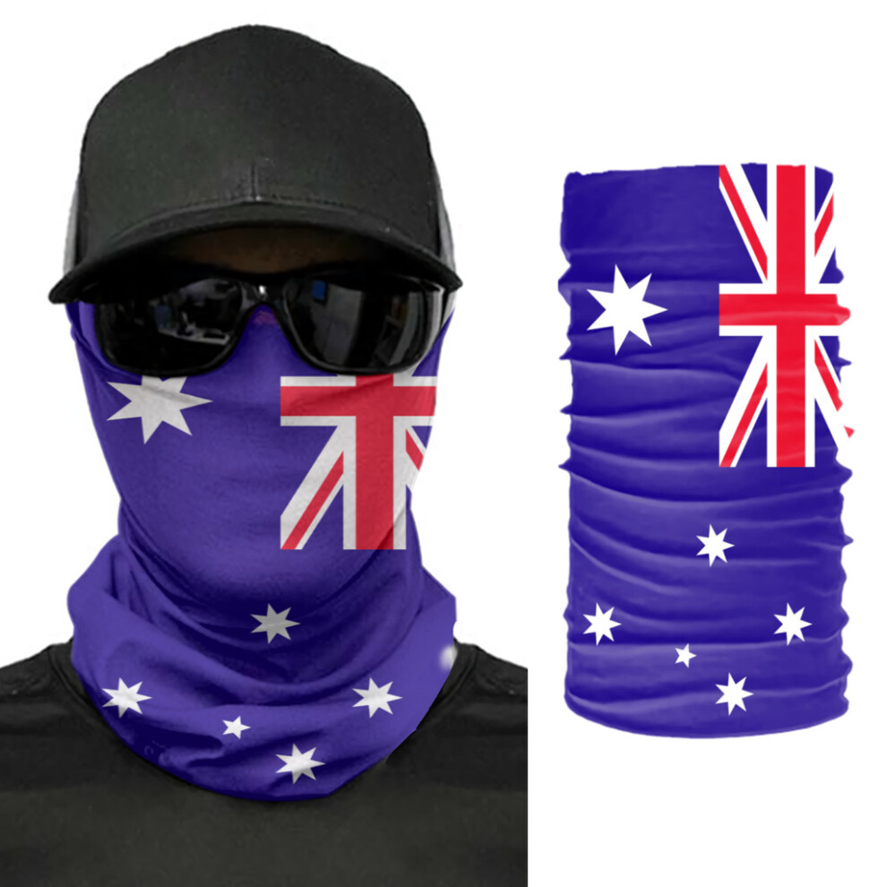 Australia Flag Scarf Neck Face Mask Unisex Neck Warmer Seamless Bandana Headwear Cycling Hiking 885657894673