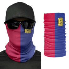 Liechtenstein Flag Scarf Neck Face Mask Unisex Neck Warmer Seamless Bandana Headwear Cycling Hiking