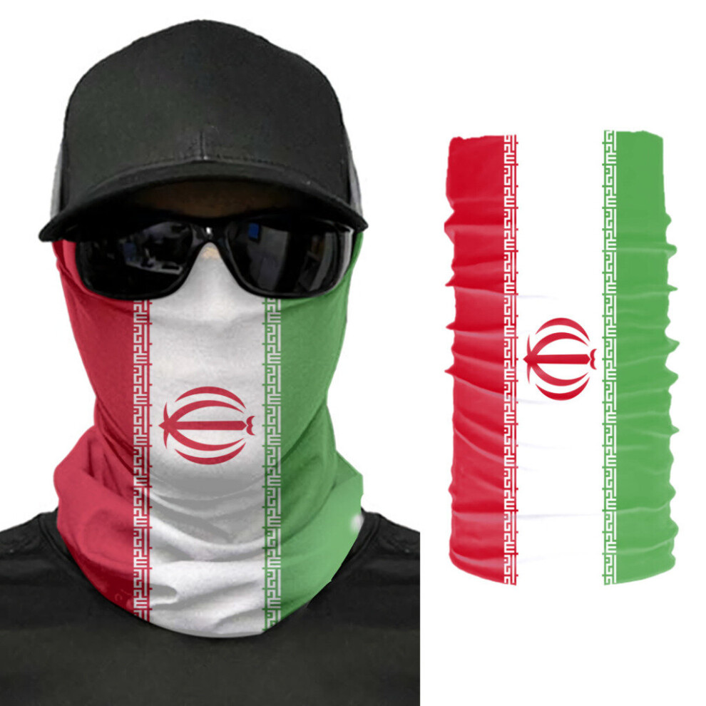 Iran Flag Scarf Neck Face Mask Unisex Neck Warmer Seamless Bandana Headwear Cycling Hiking 885657895380