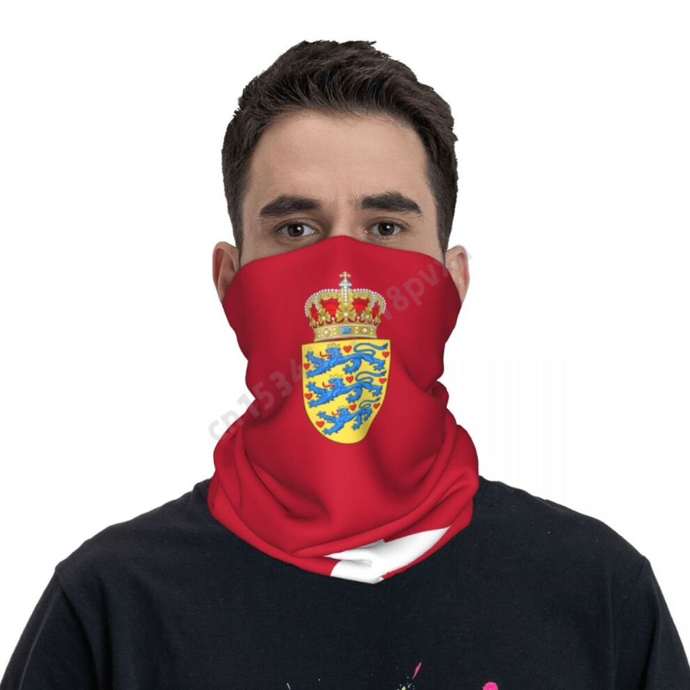 Denmark Flag Danes National Neckerchief Scarf Neck Face Mask Unisex Neck Warmer Seamless Bandana Headwear Cycling Hiking-image-OPC-PBQQB2Z-NEW