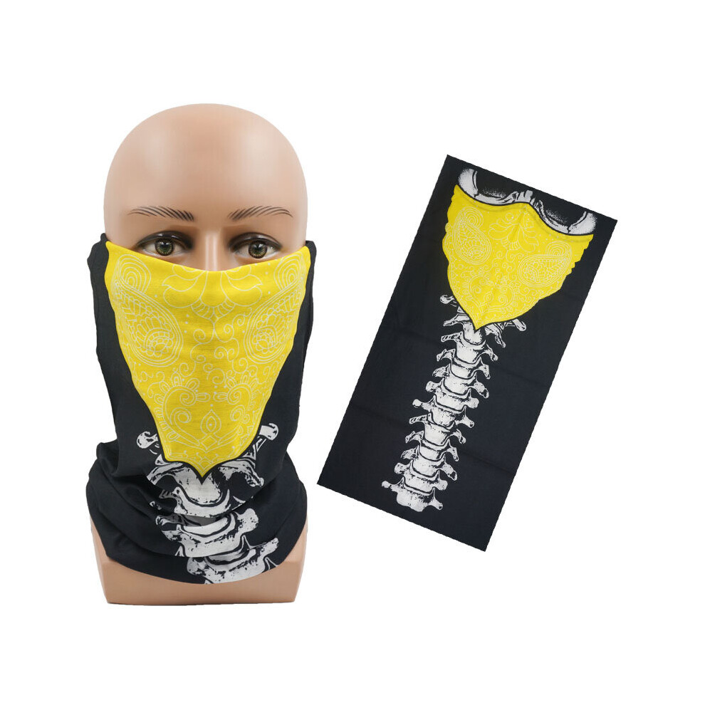 Scary Skull Seamless Balaclava Halloween Party Magic Scarf Headwear Neck Tube Bandanas Men Cycling Hiking Scarf Neck Gaiter Multicoloured 885657896813