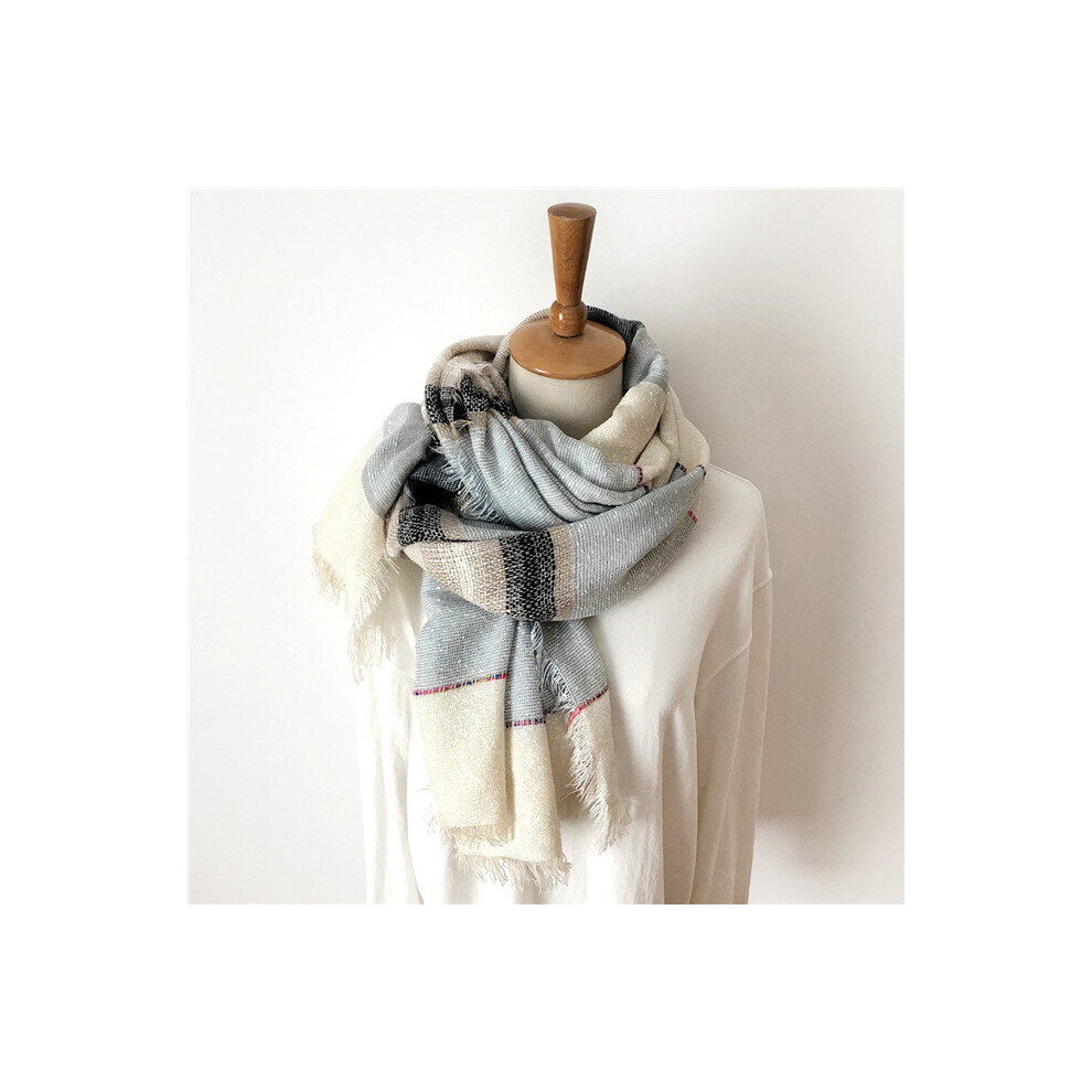 Japanese Unisex Style Winter Scarf Cotton And Linen Solider Long women's Scarves Shawl Plaid Men Scarf-image-OPC-PBQQBDW-NEW