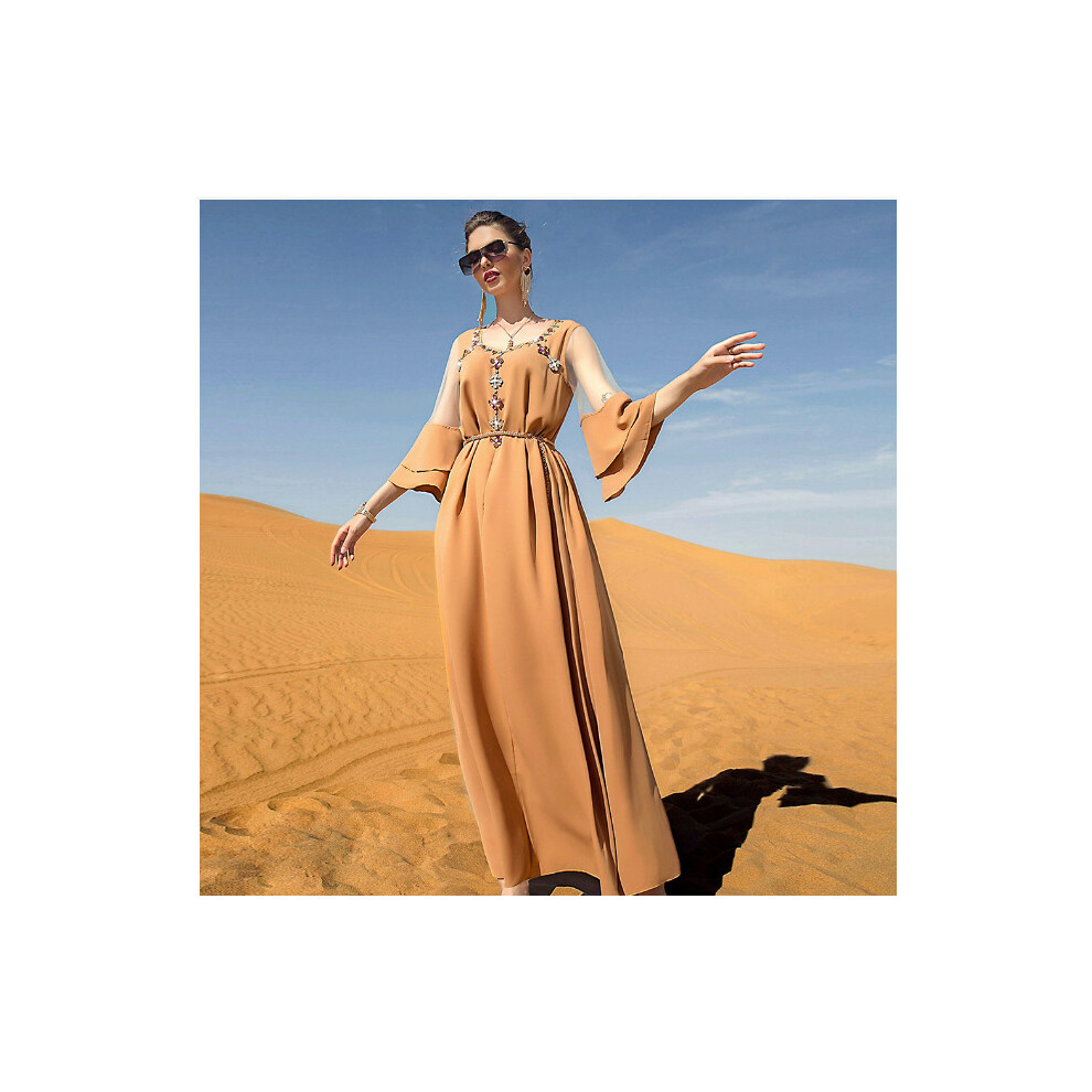 Ramadan African Dresses For Women Evening Dubai Abaya Turkey Islam Arabic Pakistani Muslim Dress Robe Musulmane Femme Vestidos-image-OPC-PBQQ85P-NEW