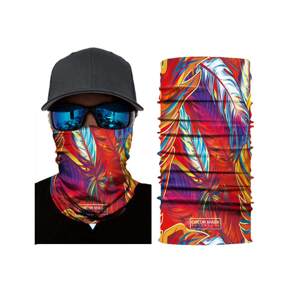 Face Mask Scarf Printed Magic Outdoor Sports Seamless Neck Gaiter Dust Uv Protection Tube Bandanas Headscarf For Men Women 885657898435