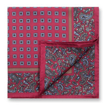 Men's Business Suits Pocket Square Handkerchiefs for Wedding Paisley Print Hankies Mens Pocket Towel 100% Silk Twill