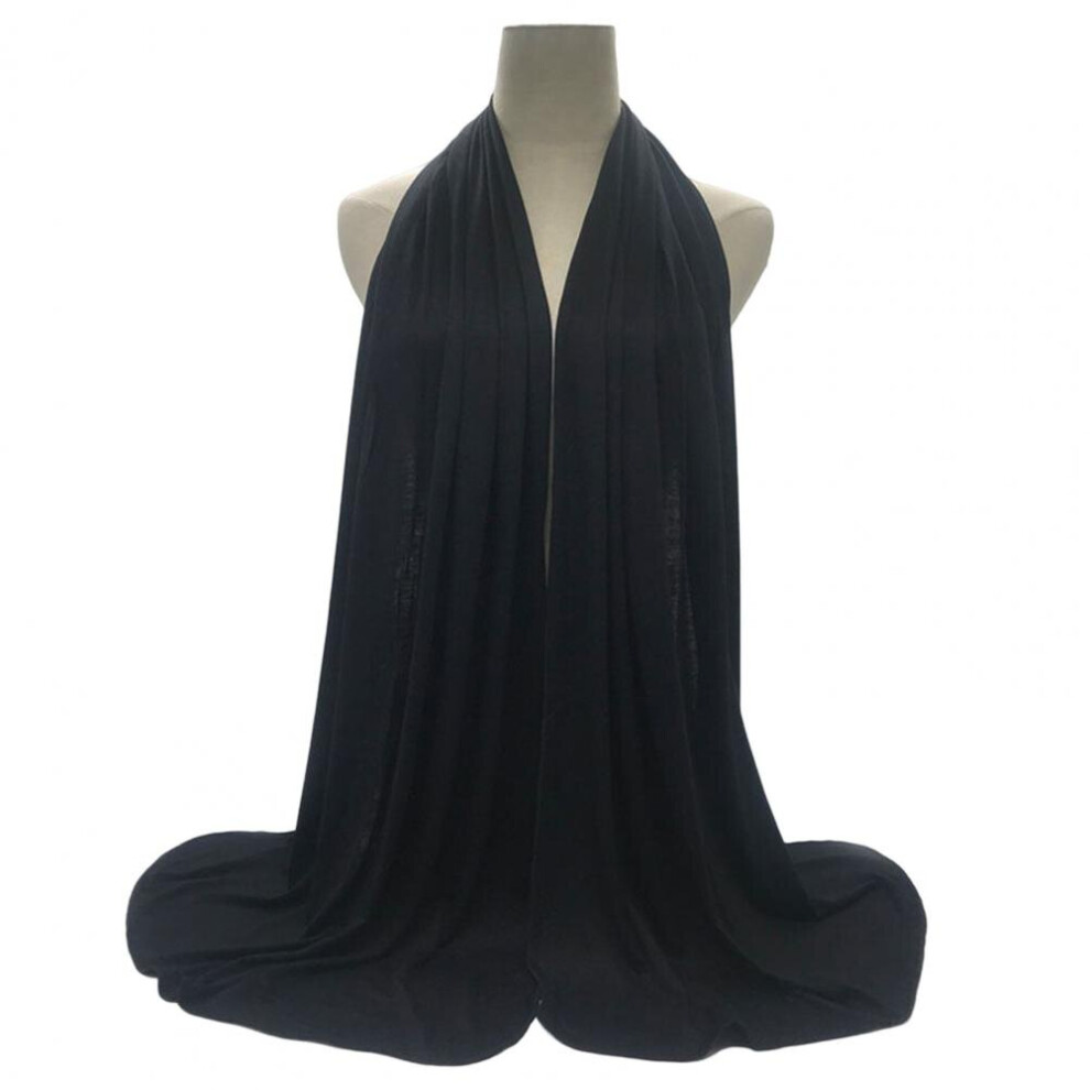 Stylish Ladies Wrap Soft Solid Temperament Plain Anti-Sun Head Wrap Scarf Head Wrap Scarf Windproof-image-OPC-PBQQ9CW-NEW