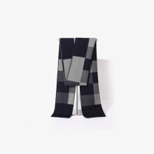 Winter Plaid Knitted Thick Warm Man Wool Scarf Boy Scarves Outdoor Scarf Boy Gift