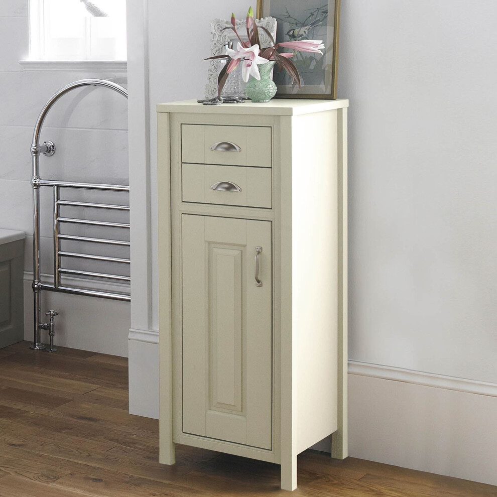 Chiltern 500mm Traditional Freestanding Tall Boy Storage Unit Ivory