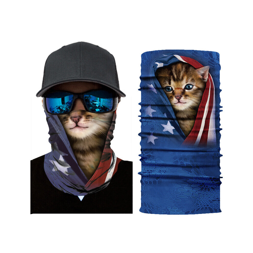 Seamless Magic Bandana Animal Monkey Shark Neck Warmer Tube Shield Gaiter Scarf Face Shield Headband Snowboard Bicycle Headwear 885656771715