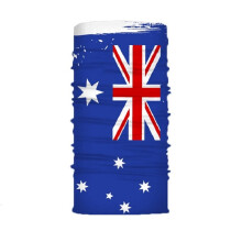 (Beige-One Size->8Y) Seamless Neck Gaiter Digital Printing Switzerland Australia Japan Egypt Flag Bandana Headband
