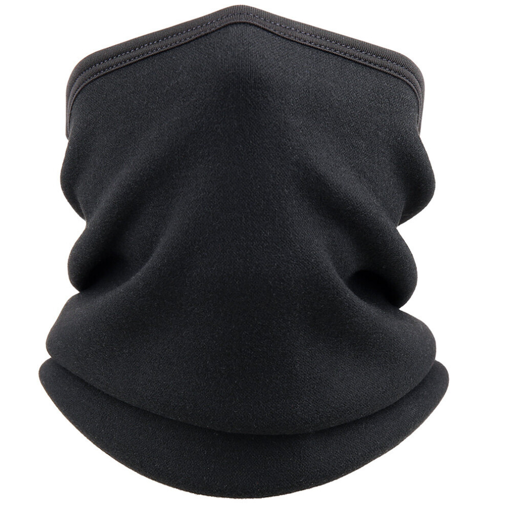 Winter Face Cover Neck Warmer Tube Bandana Scarf Half Mask Sports Thermal Skiing Gaiter Cycling Snowboard Windproof Men Women Black 885657943142