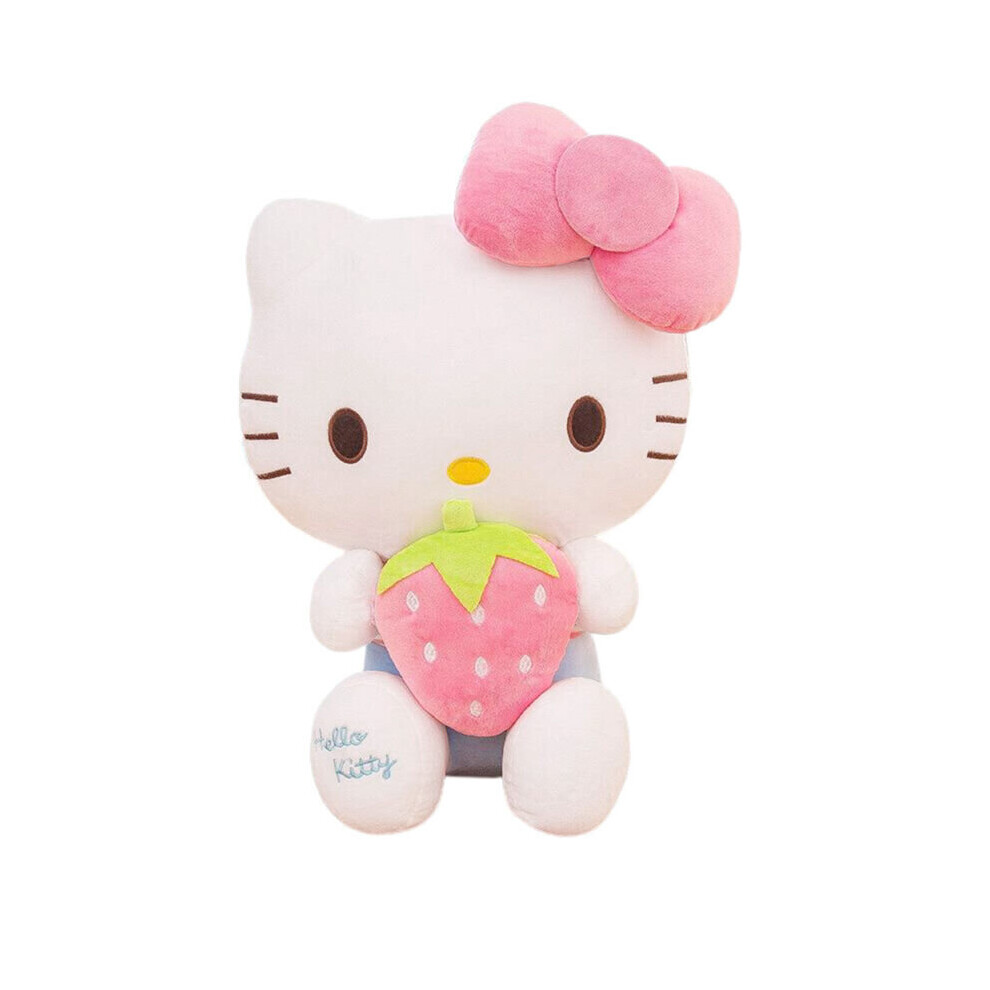 Hello Kitty Anime Plush Kawaii Soft Dolls with Strawberry Kids Toys Pillow Gifts