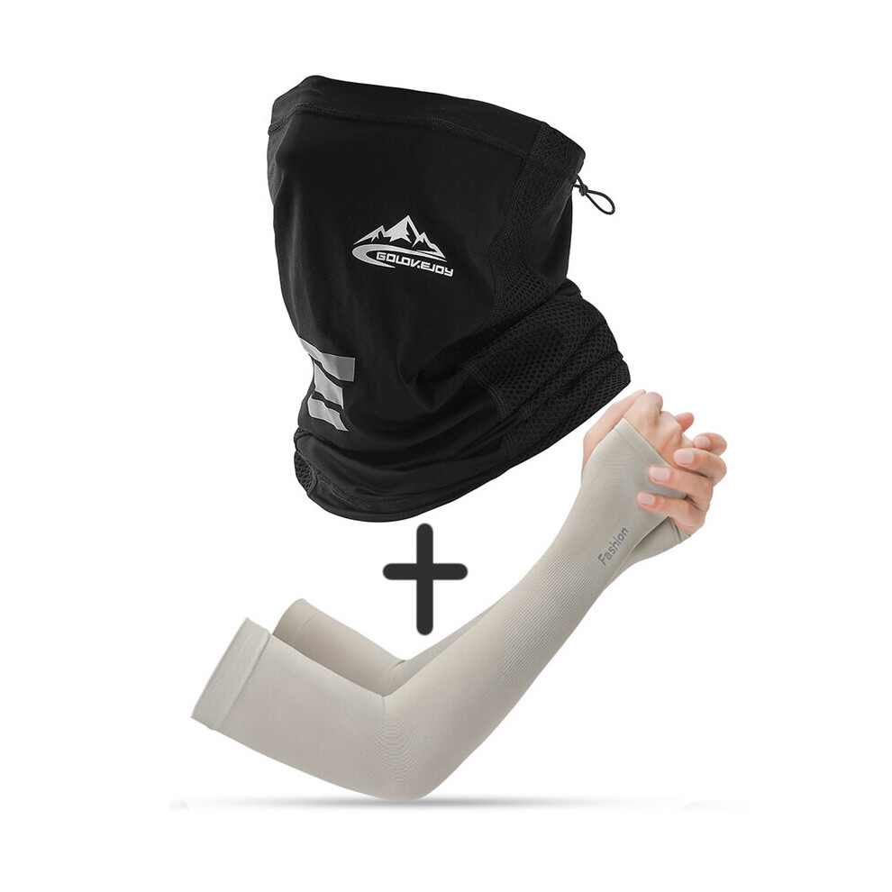 Summer Sun-proof Ice Silk Face Mask Reflective Strip Night Riding Balaclava Scarf Windproof Dustproof Breathable Bandana Cap-image-OPC-PBQQF2B-NEW