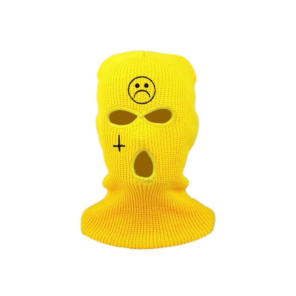 Neon Balaclava 3 Hole Ski Mask Tactical Mask Full Face Mask Winter Hat Halloween Party Mask Embroidery Multicoloured 885657949601