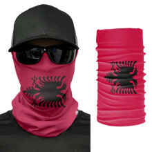 Albania Flag Scarf Neck Face Mask Unisex Neck Warmer Seamless Bandana Headwear Cycling Hiking