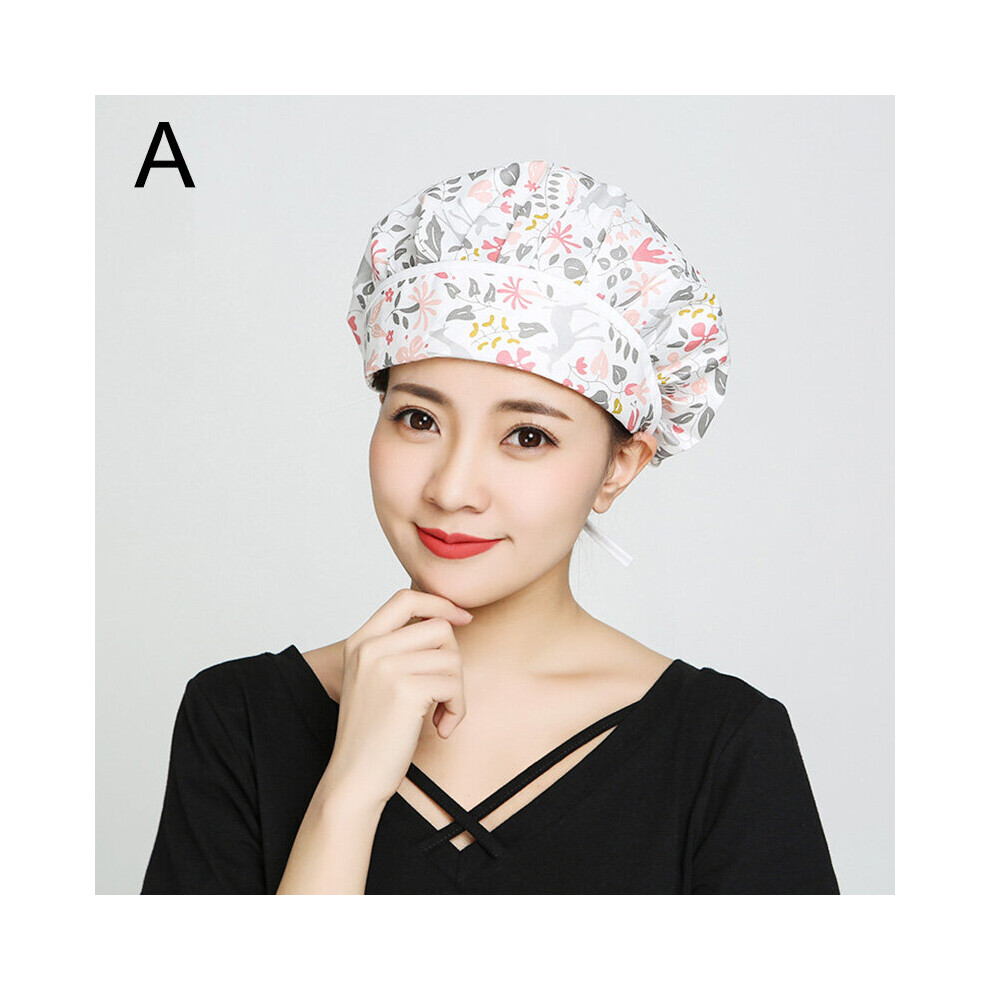 Men Women Cooking Cap Printed Adjustable Chef Hat Dustproof Workshop Working Cap Headscarf For Kitchen Restaurant Hotel 885657953240