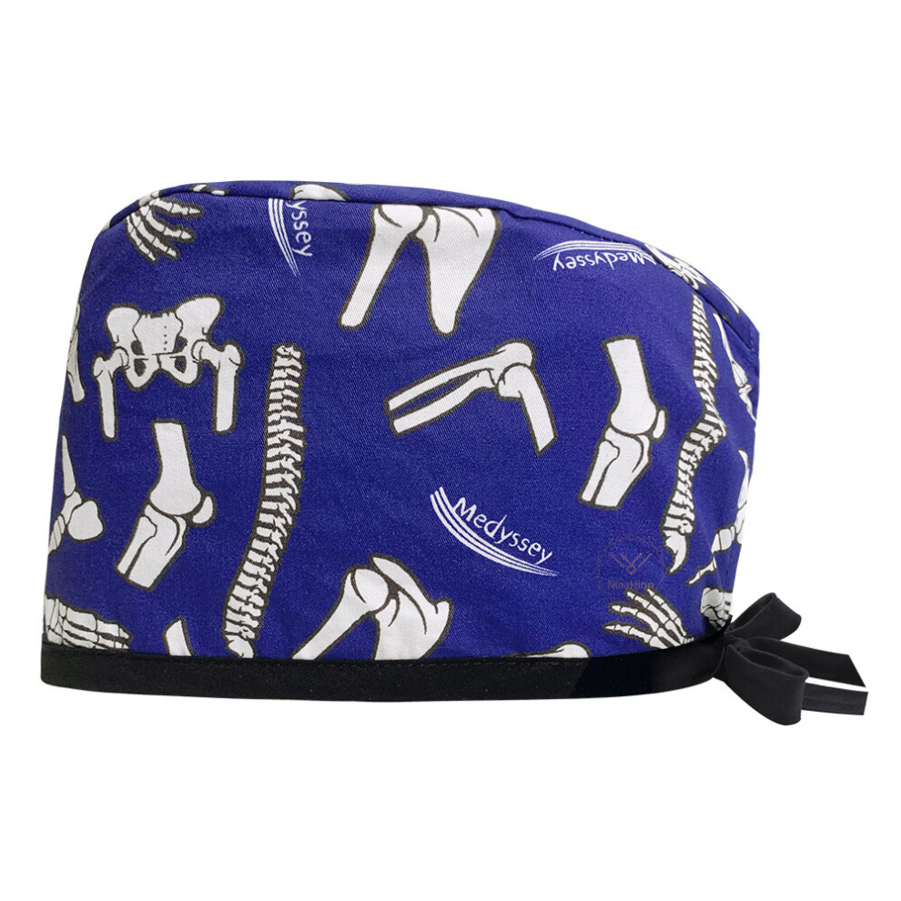 Skeleton Skull Printing Caps Laboratory 100%Cotton Surgical Hats Working Cap For Women Men Scrub Hat Nursing Scrub Caps 885657953202