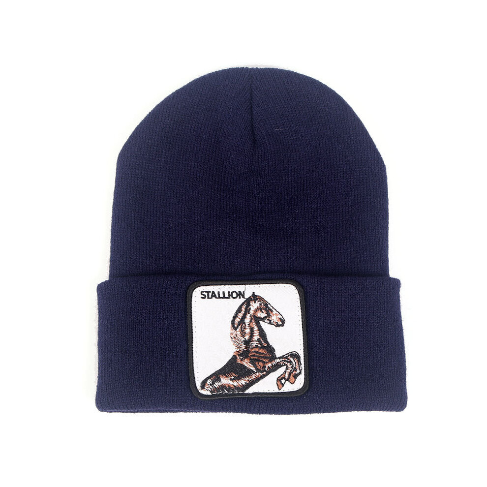 Soft Knitted Cap Female Women's Cotton Beanies For Men Winter Animal Stickers Warm Hats Solid Bonnet Autumn Skullies-image-OPC-PBQQCZD-NEW