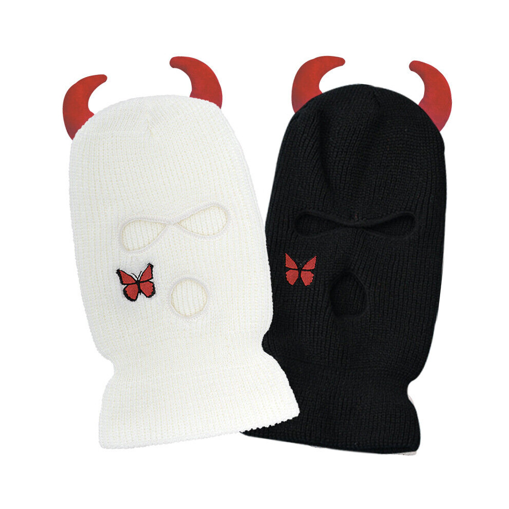 3-Hole Ski Mask Woolen Knitted Hat Winter Warm Outdoor Cycling Windproof Mask Balaclava Multicoloured 885657955909