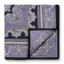 Paisley Print Hankies Mens Pocket Towel Men's Business Suits Pocket Square Handkerchiefs for Wedding 100% Silk