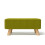 Living And Home Rectangular Tofu-shaped Footrest with Solid Wooden Legs 4