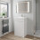 Artis Flat Pack Gloss White Free Standing Vanity Unit & Basin - Doors 500mm 2