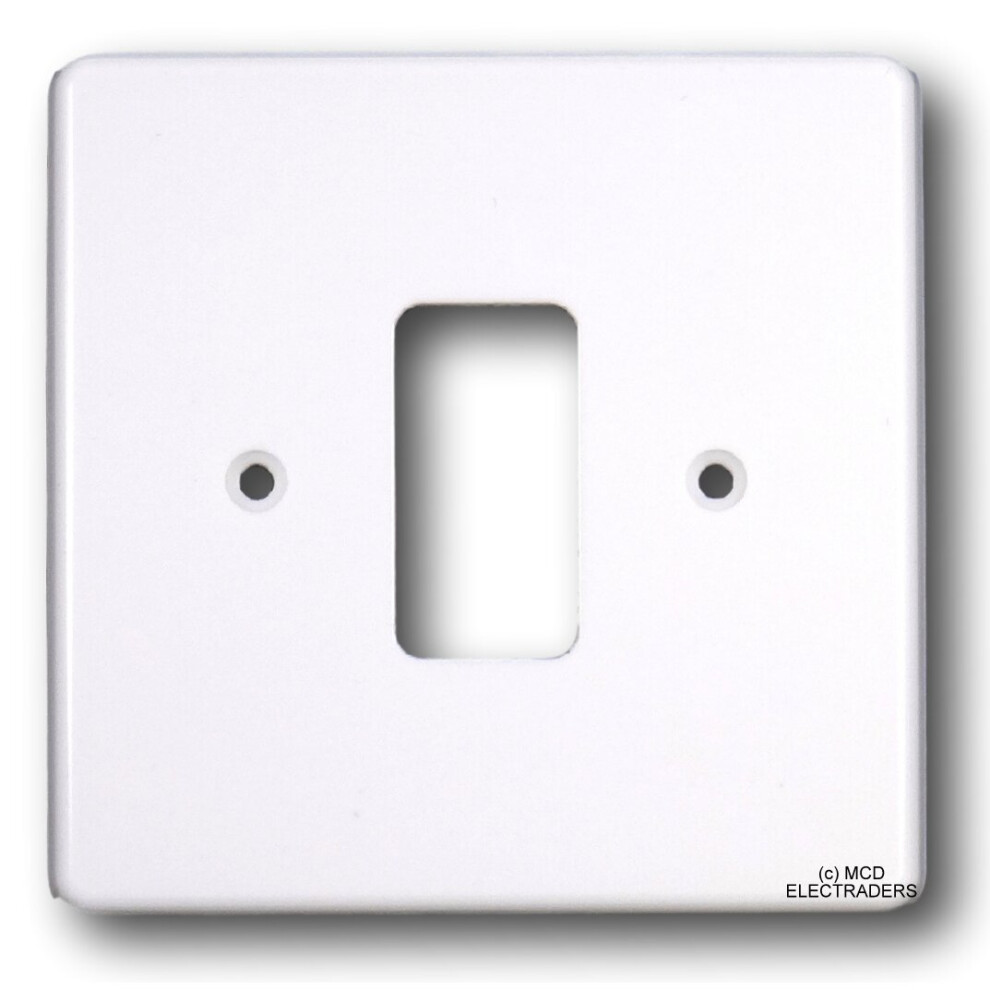 Crabtree 5571 Grid Switch Cover Plate - 1 Gang White 5017399011666