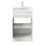 Artis Flat Pack Gloss White Free Standing Vanity Unit & Basin - Doors 500mm 5