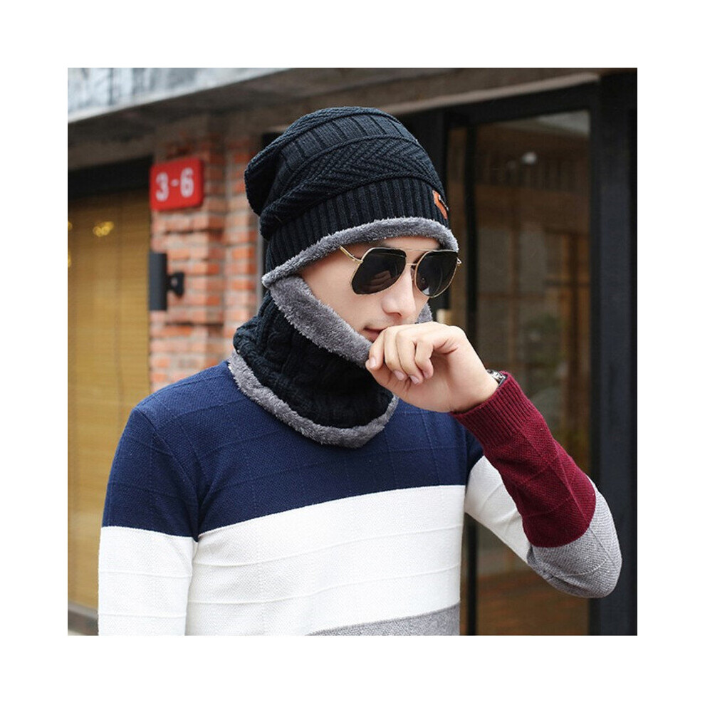 Balaclava Women s Knitted Hat Scarf Caps Neck Very Cold Warmer Winter Hats For Men Women Skullies Beanies Warm Fleece Cap on OnBuy