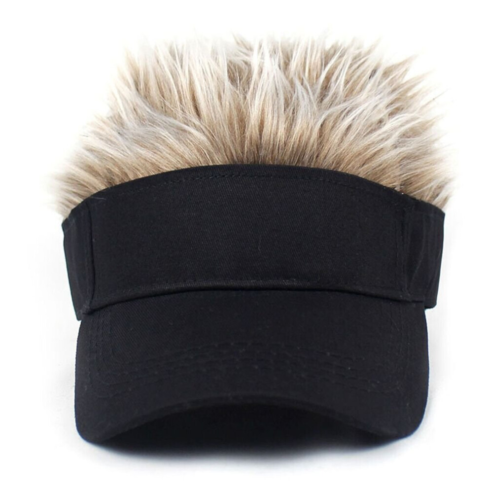 Spiked Hairs Wig Hip Hop Outdoor Sports Short Melon Skullcap Wig Baseball Cap Golf Beanie Hat Rock And Roll Cap