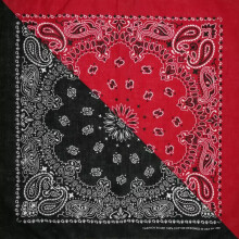 Bohemian Paisley Floral Double Block Unisex Cotton Pocket Square Scarf Headband Neckerchief Hip Hop Wristband Neck Tie