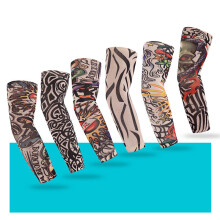 TATTOO SLEEVE sports outdoor breathable sweat absorbing ice silk sunscreen sewn flower arm tattoo ice sleeve