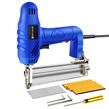 2-in-1 Electric Staple & Nail Gun (1750W, 9A) for Upholstery, Fabric & Wood — Includes Staples & Nails