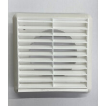 Vortice 46040 Fixed Exterior Ventilation Extractor Grille 4 Inch (White)