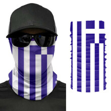 Greece Flag Scarf Neck Face Mask Unisex Neck Warmer Seamless Bandana Headwear Cycling Hiking