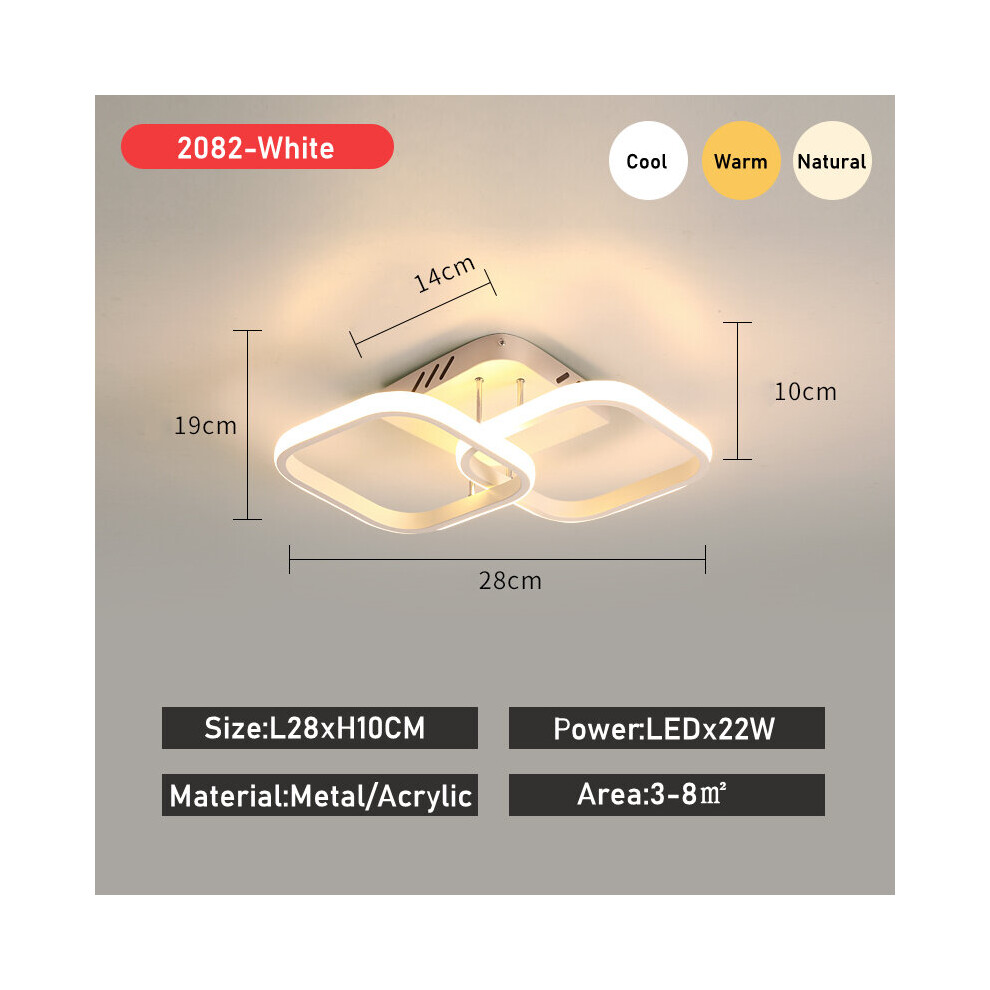 (Style 7, Warm white) Modern Led Aisle Light Ceiling Lights Cloakroom Corridor Balcony Foyer Ceiling Lamp Acrylic Decoration Home Lustering Luminaire-image-OPC-PBQQRGH-NEW