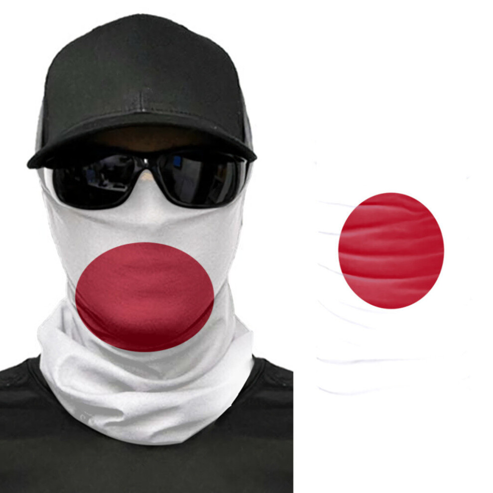Japan Flag Scarf Neck Face Mask Unisex Neck Warmer Seamless Bandana Headwear Cycling Hiking 885657974481