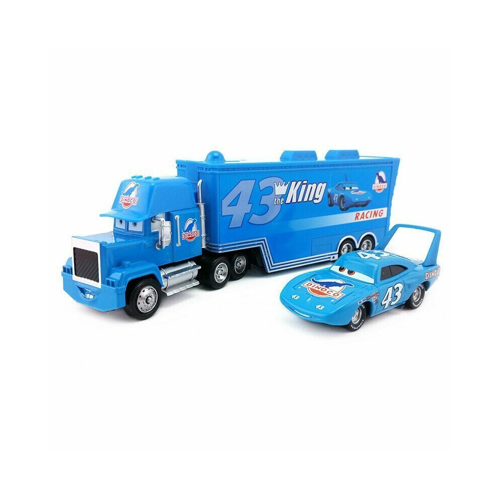 (7) Cars King/chick Hicks/mack Hauler Super-liner Truck Kid Xmas Toy